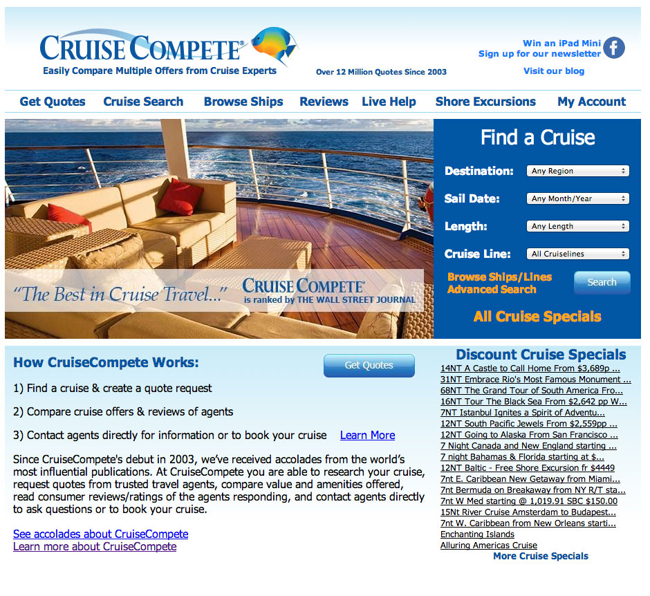 cruise compete phone number