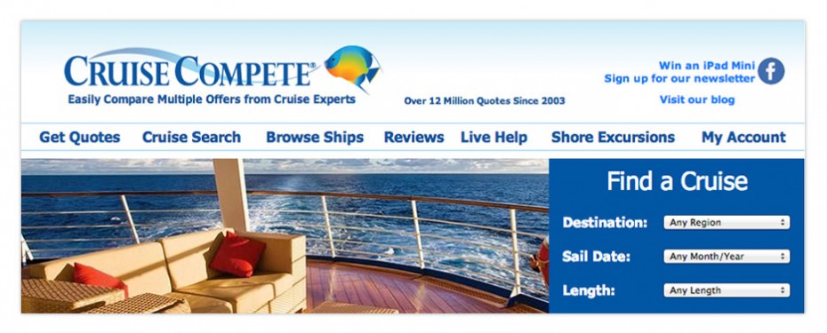Social Media Marketing And SEO Services For National Cruise Travel Website