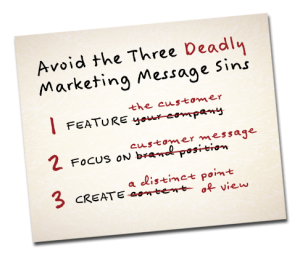 3 Marketing Message Mistakes When Marketing